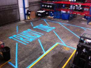 Safety Factory Marking - Arrow Line Marking
